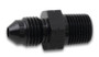 Vibrant 12736 Male AN to Male BSPT Adapter -6AN x 1/4"-19 Black Anodized