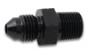 Vibrant 12741 Male AN to Male BSPT Adapter -8AN x 3/8"-19 Black Anodized