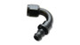 Vibrant 22206 Push-On 120 Degree Hose End Elbow Fitting -6AN Black Anodized 6061 Aluminum