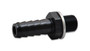 Vibrant 11410 Metric to Barb Fitting (Male M10 x 1.0 to 5/16" Barb) Black Anodized