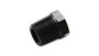 Vibrant 10440 AN Flare Hex Head Plug -3AN Black Anodized 6061 Aluminum