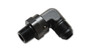 Vibrant 11351 Male AN to Male NPT 90 Degree Swivel Adapter, -4AN x 1/8" NPT Black Anodized