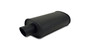 Vibrant 1147 StreetPower Flat Black Oval Muffler, 3" Inlet 3" Tip