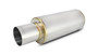 Vibrant 1057 TPV Universal Muffler, 4" Round Straight Cut Tip (2.5" inlet)