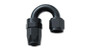 Vibrant 21808 180 Degree Swivel Hose End Fitting -8AN Black