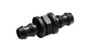 Vibrant 11242 -8AN Barbed Union Fitting Black Anodized