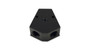 Vibrant 10820 NPT Y-Block Adapter 3/8" Single/Dual with 1/8" NPT Port Black Anodized 6061 Aluminum