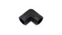 Vibrant 11321 90 Degree Female Pipe Coupler Fitting, 1/4" NPT Black Anodized