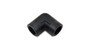 Vibrant 11321 90 Degree Female Pipe Coupler Fitting, 1/4" NPT Black Anodized