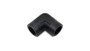Vibrant 11321 90 Degree Female Pipe Coupler Fitting, 1/4" NPT Black Anodized