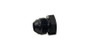 Vibrant 10441 AN Flare Hex Head Plug, -4AN Black Anodized