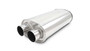 Vibrant 10536 StreetPower Oval Muffler 3.00" Dual In/Out 304 Stainless Steel