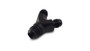 Vibrant 10812 Y Adapter Fitting, -12AN x dual -12AN Black Anodized