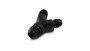 Vibrant 10813 Y Adapter Fitting, -12AN x dual -8AN Black Anodized