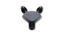 Vibrant 10818 Y Adapter Fitting, 1/8" NPT x dual -3AN Black Anodized
