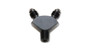 Vibrant 10818 Y Adapter Fitting, 1/8" NPT x dual -3AN Black Anodized