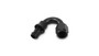 Vibrant 22506 Push-On 150 Degree Hose End Elbow Fitting -6AN Black