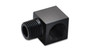 Vibrant 10825 Female NPT to Male NPT Tight 90 Deg Adapter, 1/8" NPT Black Anodized