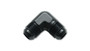 Vibrant 10552 Flare Union 90 Degree Adapter, -6AN Black Anodized