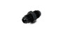 Vibrant Performance 10232 -6AN x -6AN Black Anodized Union Adapter Fitting