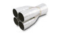 Vibrant 10324 4-1 Merge Collector 2.50" Inlet I.D. Merge 3.50" Outlet 4.00" 304 Stainless