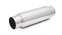 Vibrant 17950 Large Diameter Bottle Style Resonator - 3" Inlet/Outlet x 18" Long, 304 Stainless Steel