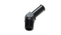 Vibrant 11224 Male NPT to Hose Barb 45 Degree Adapter 3/4" NPT x 3/4" Barb Black Anodized 6061 Aluminum