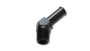 Vibrant 11224 Male NPT to Hose Barb 45 Degree Adapter 3/4" NPT x 3/4" Barb Black Anodized 6061 Aluminum