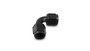 Vibrant 10733 Female Union Adapter, 90 Degree -8AN Black Anodized