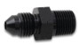 Vibrant 12740 Male AN to Male BSPT Adapter -8AN x 1/4"-19 Black Anodized Aluminum