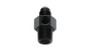 Vibrant 16496 Male AN to Male NPT Union -6AN x 3/8" NPT w/ 1/8" Port Black