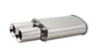 Vibrant 1040 StreetPower Oval Muffler w/ Dual 3.5" Round Tips (2.5" inlet)