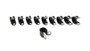 Vibrant 17192 Stainless Steel Cushion P-Clamp for 1/2" OD Hose - Pack of 10