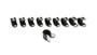 Vibrant 17192 Stainless Steel Cushion P-Clamp for 1/2" OD Hose - Pack of 10