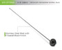 DV8 Offroad D-JP-190012 Antenna for 1997-2006 Jeep Wrangler - Stainless Steel