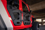 DV8 Offroad HDJL-02R Spec Series Rear Half Doors for 2018-2021 Jeep Wrangler JL - Micro-Texture Black Powder Coat