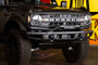 DV8 Offroad LBBR-04 Factory Modular Front Bumper Bull Bar for 2021-2023 Ford Bronco - Micro-Texture Black Powder Coat