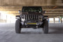 DV8 Offroad FBJL-11 FS-1 Series Stubby Winch Front Bumper for 2007-2021 Jeep Wrangler JK/JL, Gladiator - Micro-Texture Powder-Coat