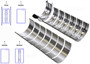 Enginetech BC118JSTD Standard Main Bearing Set for 1989-2024 Dodge Ram 5.9L/6.7L 359-408ci I6 - Complete OEM-Spec Main Bearing Set