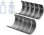 Enginetech BC1518.50 0.50mm Undersize Main Bearing Set for 1990-2015 Honda Acura 1.6L-2.4L 122-144ci I4 - Complete OEM-Spec Main Bearing Set