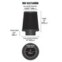 K&N Universal Tapered Rubber Filter - 4in Flange x 8in Base x 8in Height