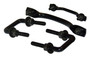 RT Off-Road RT26022 Black Windshield Tie Down Kit for Jeep 1955-1986 CJ-5, CJ-6, CJ-7, CJ-8, 1987-1995 YJ Wrangler