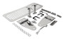RT Off-Road RT34013 Stainless Hood Set for Jeep 78-86 CJ-5, CJ-7, CJ-8, 87-95 YJ Wrangler, Includes Hood Hinges, Hood Catches, Hood