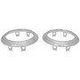 RT Off-Road RT27027 HVAC Vent Accents Front Left & Right Upper - Fits 2007-2010 Jeep JK Wrangler