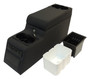 RT Off-Road RT27009 Black Denim Locking Center Console for 1972-1986 Jeep CJ-5, CJ-7, CJ-8, 1987-1995 YJ Wrangler, Measures 27.25"x