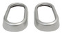 RT Off-Road RT27024 Door Handle Accents for 2007-2010 Jeep JK Wrangler, Set of 2, Plastic, Brushed Silver Finish