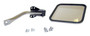 RT Off-Road RT30006 Left Chrome Arm & Mirror Kit for 1955-1986 CJ-5, 1955-1975 CJ-6, 1976-1986 CJ-7, 1981-1986 CJ-8, & 1987-1995 YJ