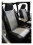 RT Off-Road SC30021 Front Polycanvas Seat Covers, Black/Gray for 2007-2010 Jeep JK Wrangler