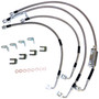 RT Off-Road RT31049 Stainless Steel Brake Hose Kit Front & Rear Left & Right - Fits 2011-2018 Jeep JK Wrangler