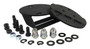 RT Off-Road RT26076 Textured Black Spare Tire Spacer for Jeep 87-18 JK, TJ, YJ Wranglers, 76-86 CJ-7, CJ-8, Moves Spare Tire Up 2"